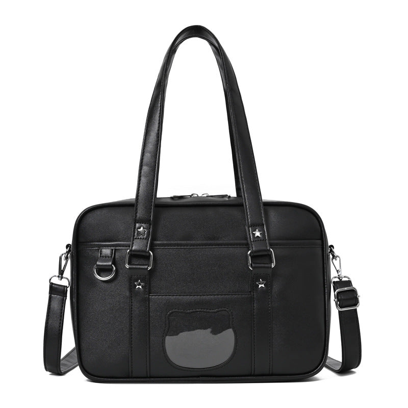 Women's Heart Uniform Style College Commuter Anime Secondary Shoulder Bags