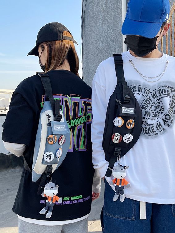 Fashion Men's New Pretty Nylon Trendy Men's Chest Bags