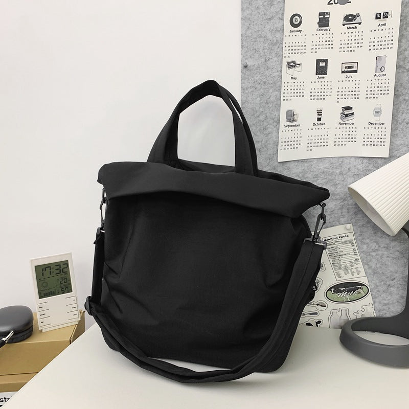 Women's Large Capacity Nylon Spring Solid Color Simple Portable Lightweight Women's Shoulder Bag