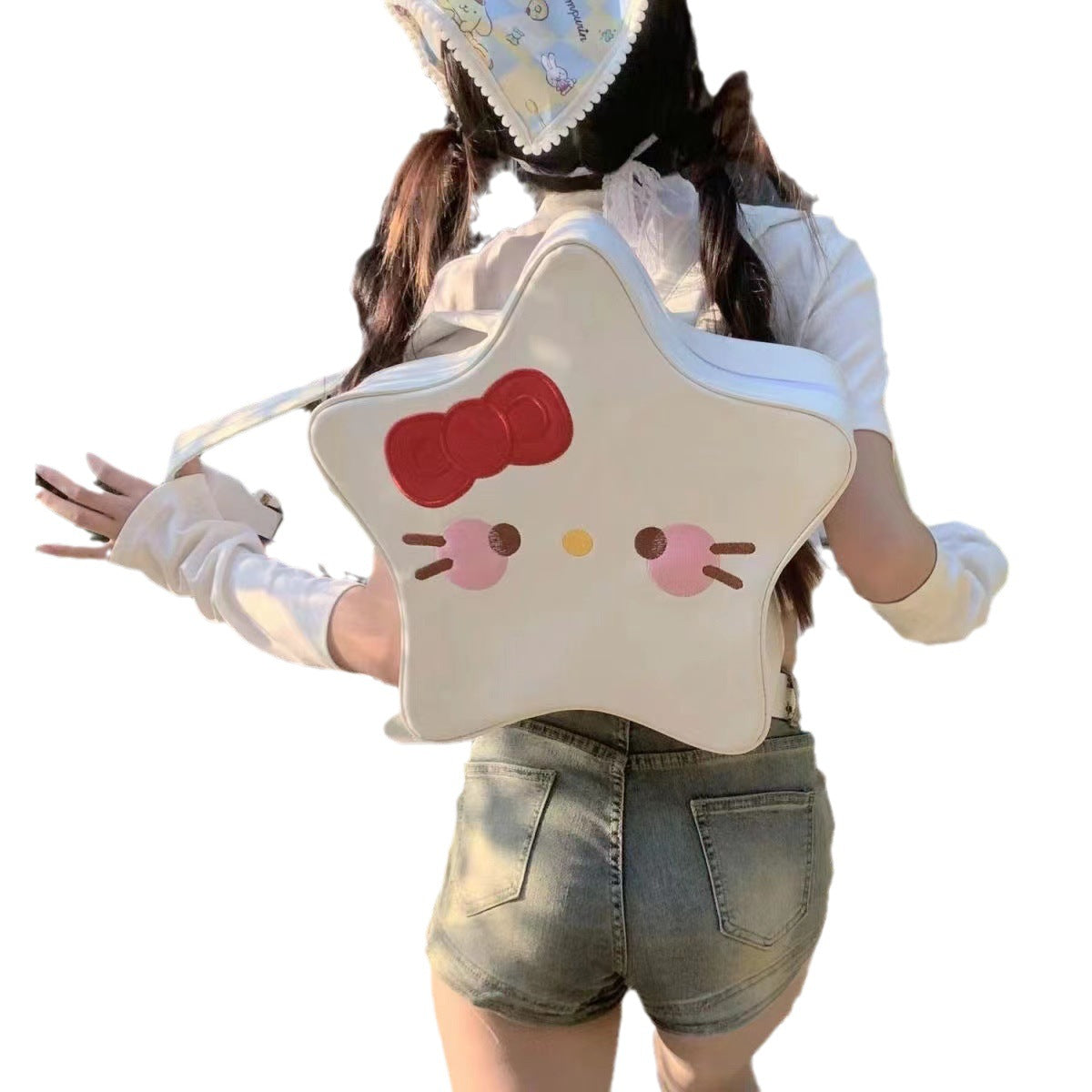 Cat Cute Funny Five-pointed Star Good-looking Backpacks