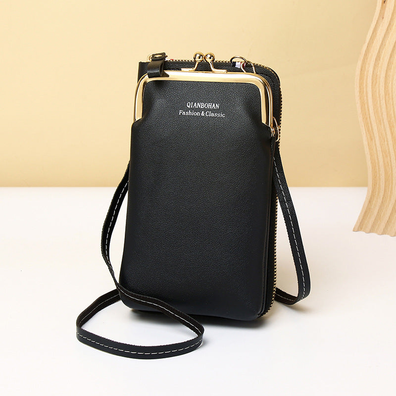 Women's Vertical Model In Shape Leather Integrated Phone Bags