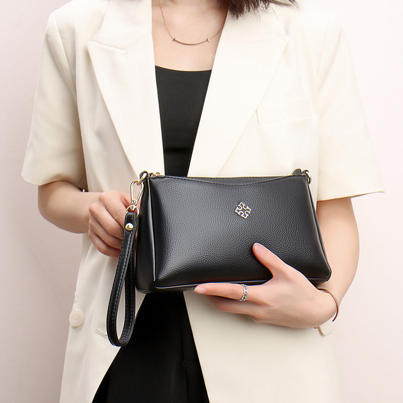 Women's Korean Fashion Mom Soft Leather Shoulder Bags