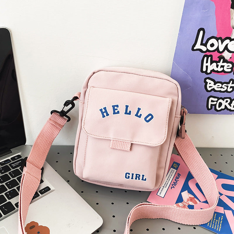 Korean Style Versatile Cute Contrast Color Crossbody Bags