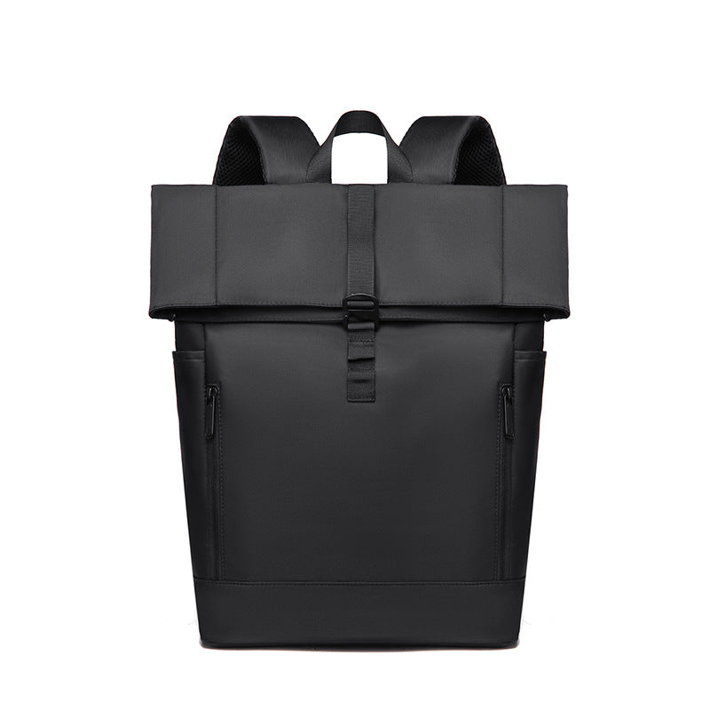 Men's Curved Edge Business Leisure Roll Top Backpacks