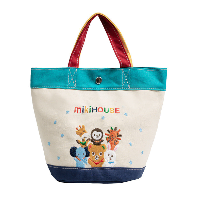 Mummy Cartoon Zoo Color Matching Canvas Handbags