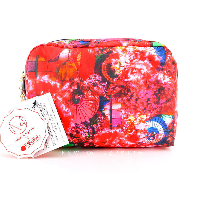 Name Cartoon Horizontal Printing Female Makeup Crossbody Bags