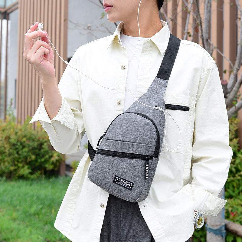 Men's New Slouchy Classy Oxford Cloth Men's Chest Bags