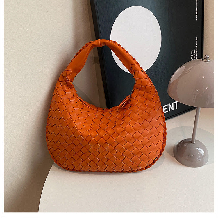 Women's French Texture Woven Elegant Underarm Niche Bags