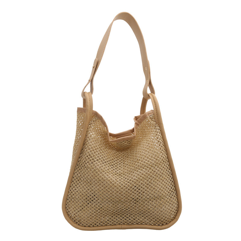 Women's Straw Vacation Woven French Portable Beach Shoulder Bags
