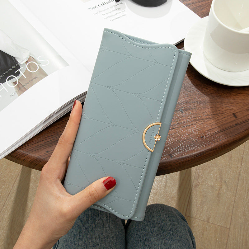 Charming Women's Long Design Fresh Clutch Coin Purses