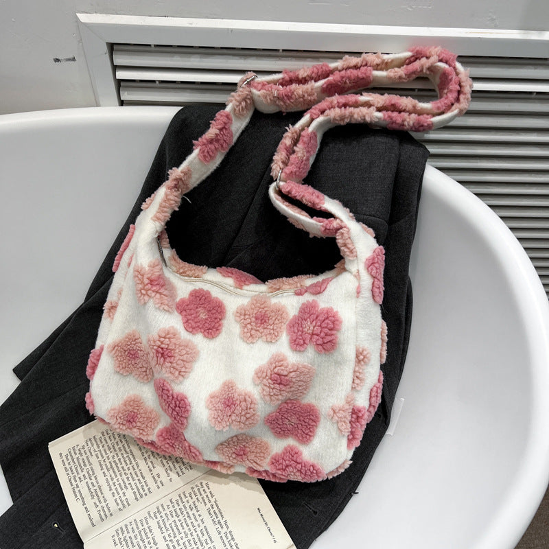 Women's Autumn Large Capacity Fur Fashion Simple Shoulder Bags