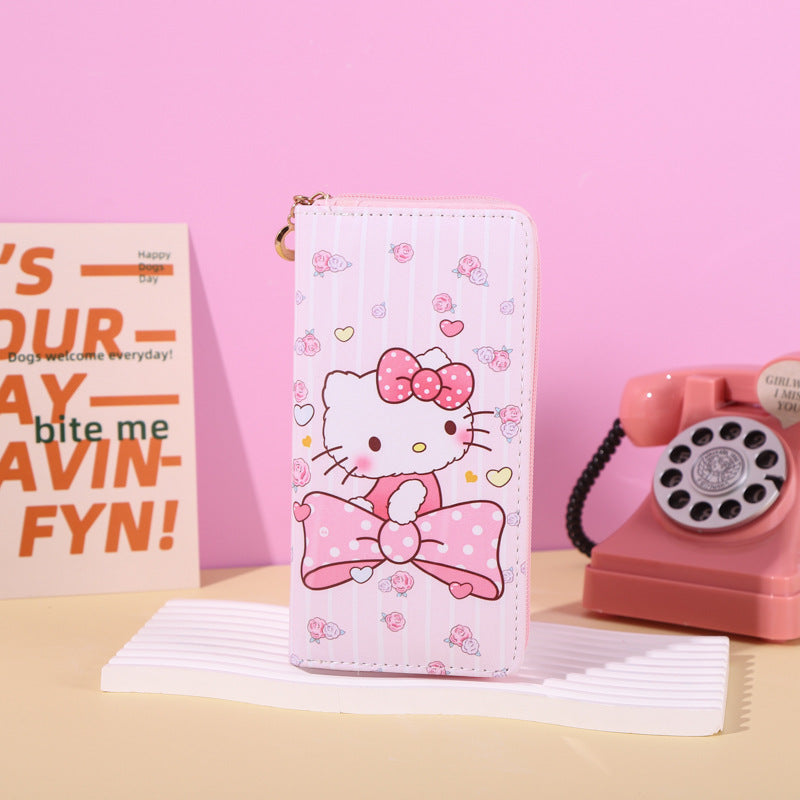 Women's Trend Creative Cartoon Cat Zipper Ladies Wallets