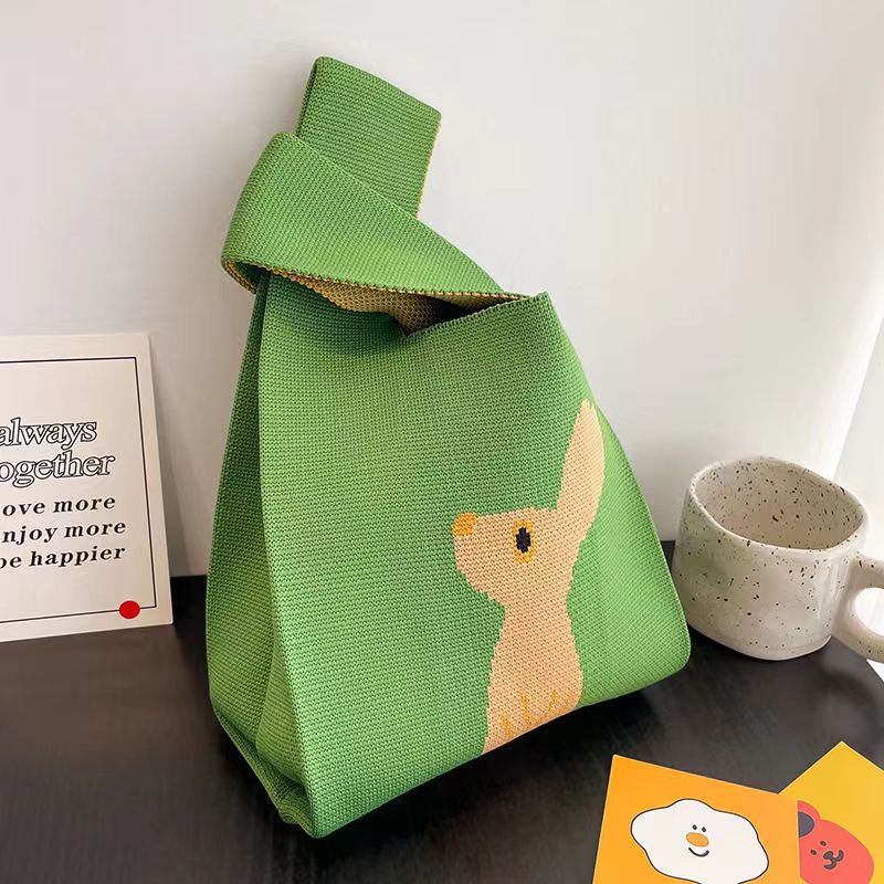 Women's Wool Version Hand Carrying Box Handbags