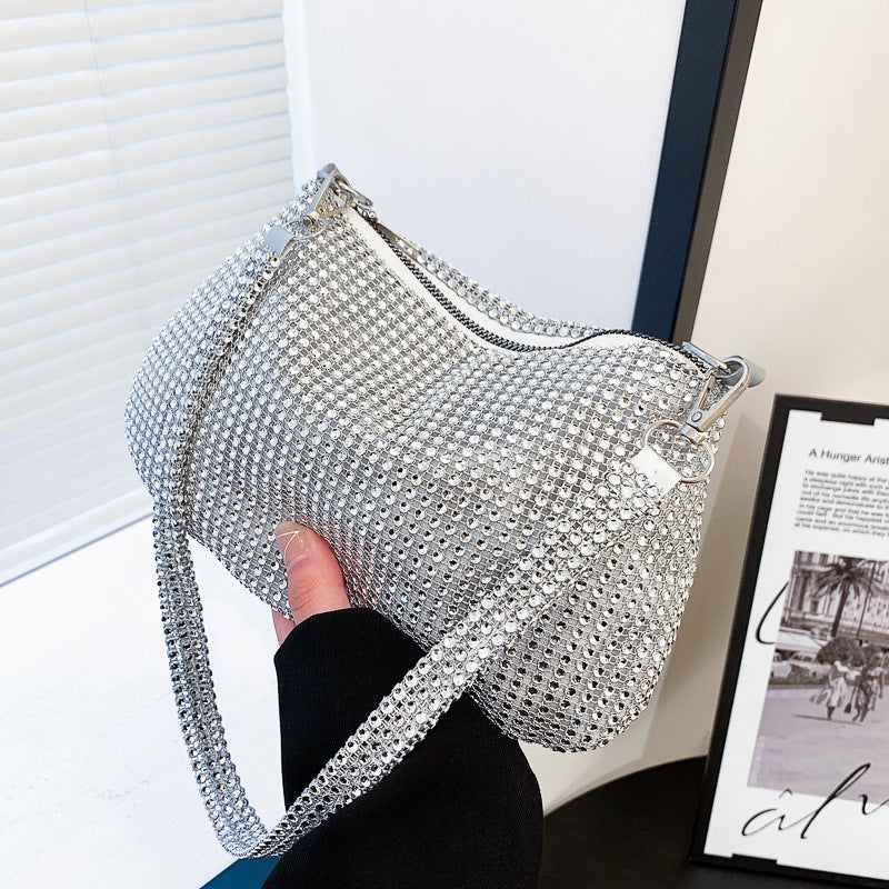 Women's Graceful Popular Rhinestone Trendy Underarm Shoulder Bags