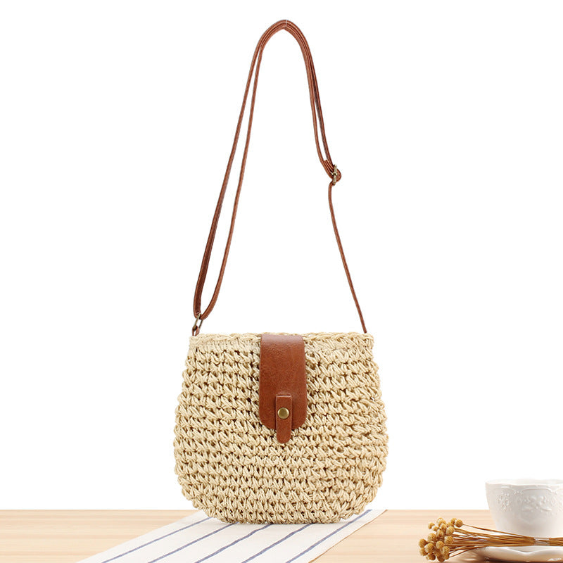 String Woven Pouch Seaside Vacation Beach Crossbody Bags