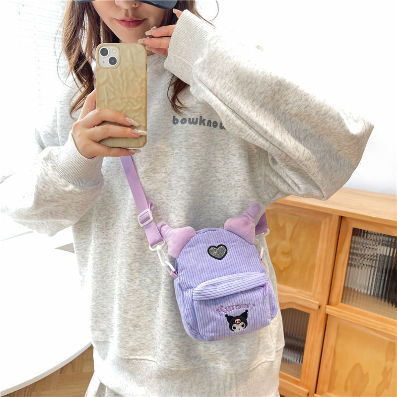 Today Plush Heart Cute Large Capacity Crossbody Bags