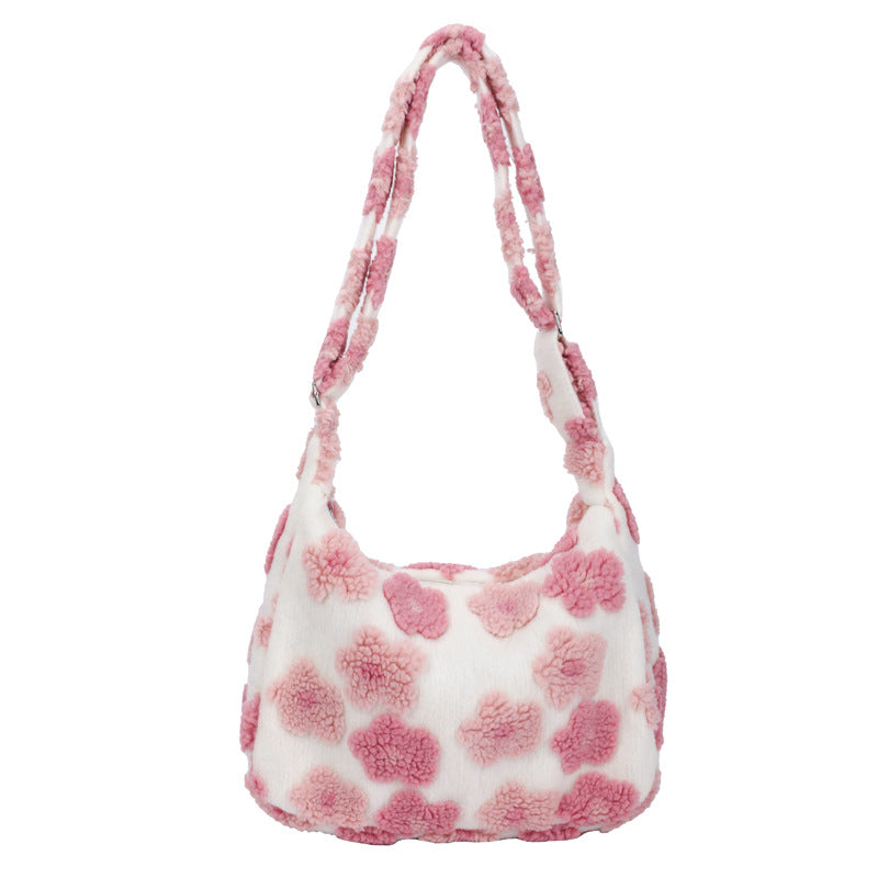 Women's Autumn Large Capacity Fur Fashion Simple Shoulder Bags