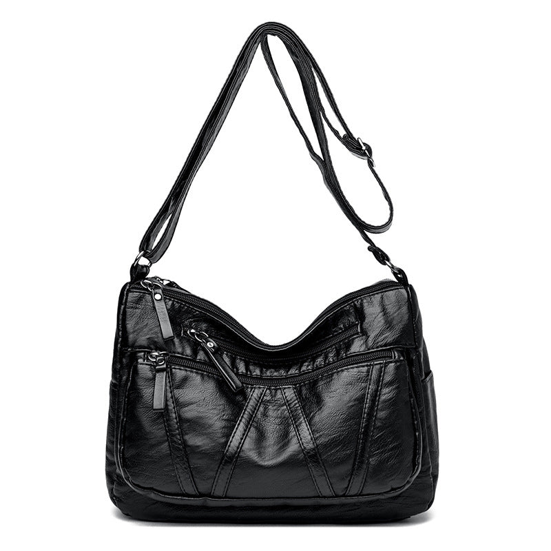Winter Washed Lightweight Simple Mom Practical Women's Messenger Bag