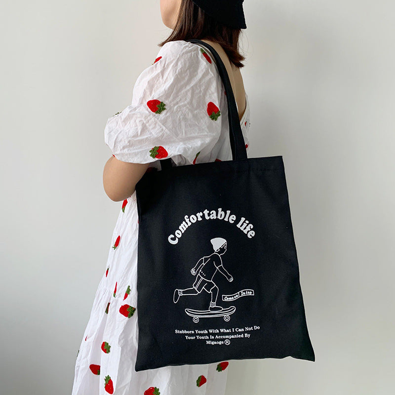 Canvas Female Thickening Class One Literary Handbags