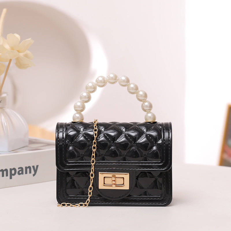 Color Pearl Clutch Mini Silicone Gel Shoulder Bags