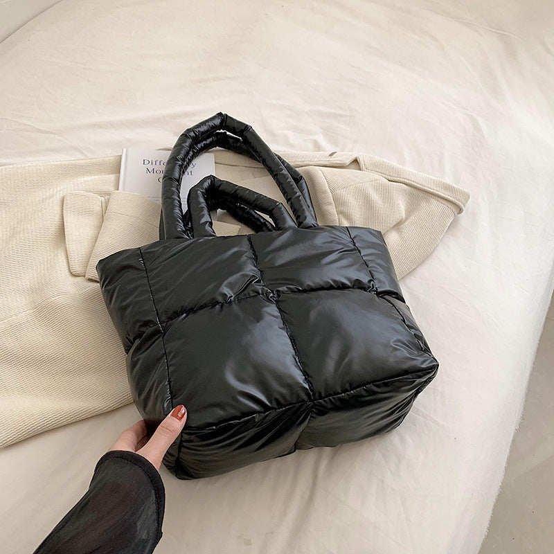 Large Capacity Female Summer Simple Texture Shoulder Bags