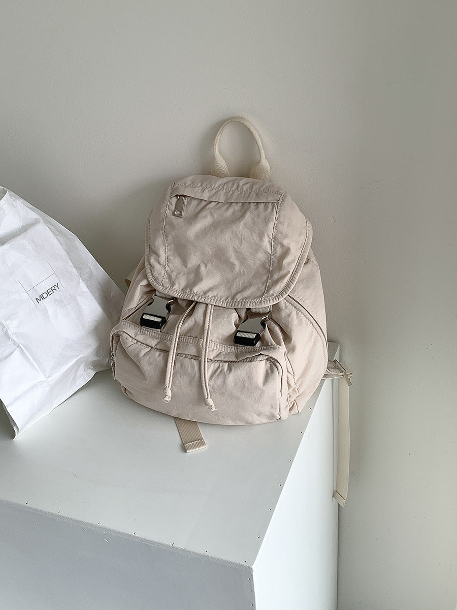 Flip Nylon Simple Female Advanced Commuter Backpacks