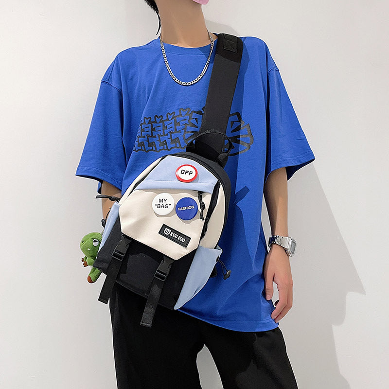 Classic Women's Trendy Leisure Boy College Men's Chest Bags