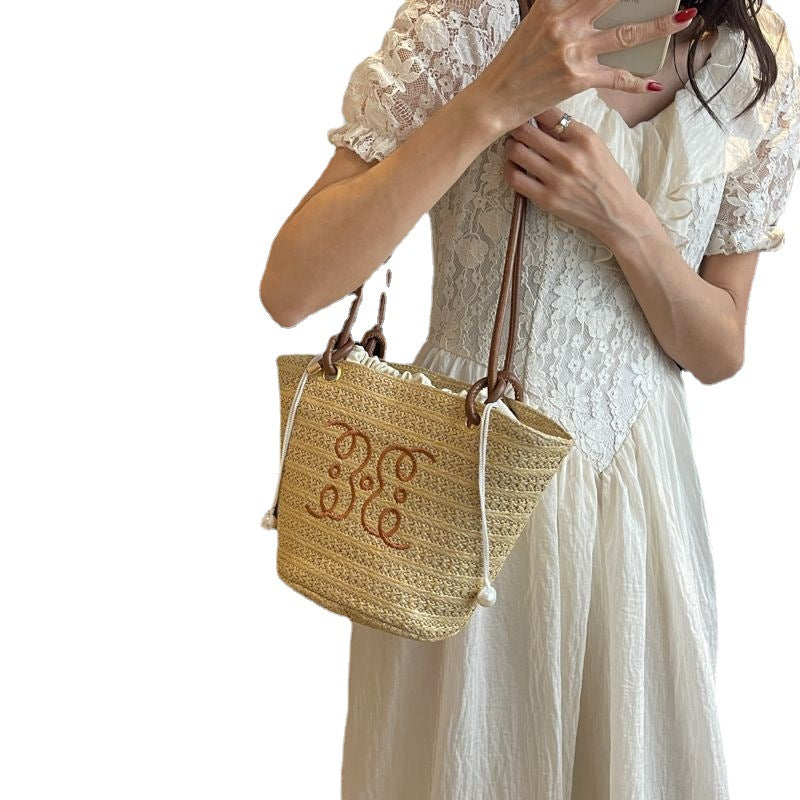 Female Summer Mori Fashion Retro Texture Crossbody Bags