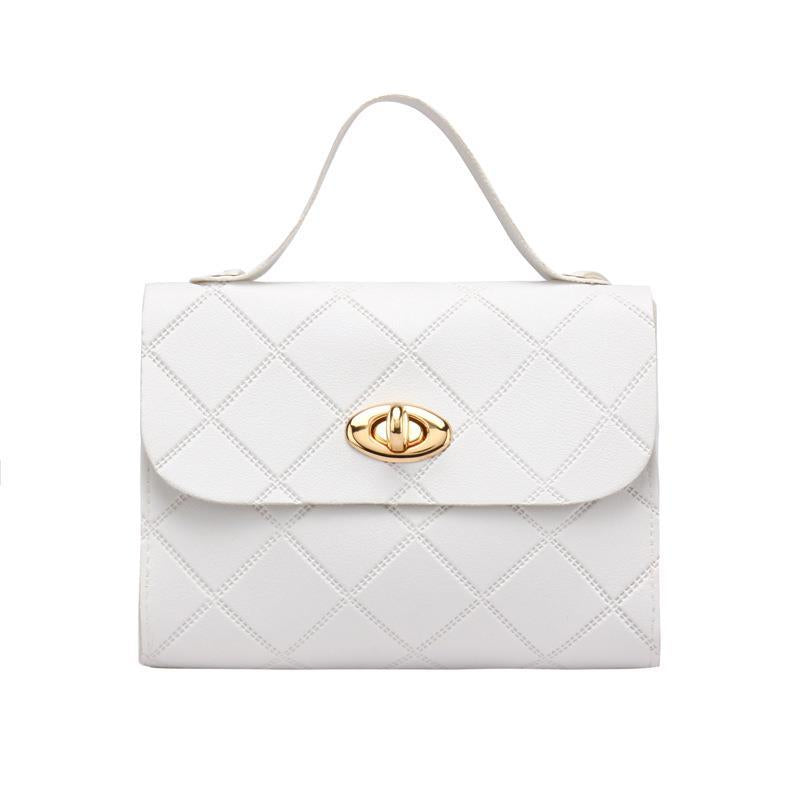 New Rhombus Striped Korean Style Fashion Handbags