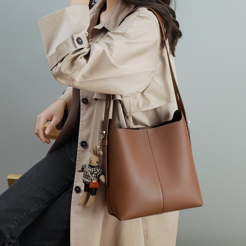 Women's Underarm Genuine Leather Commuter Large Capacity Crossbody Bags