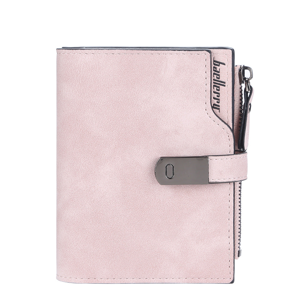 Women's & Men's Short Korean Style Multiple Slots Zipper Ladies Wallet