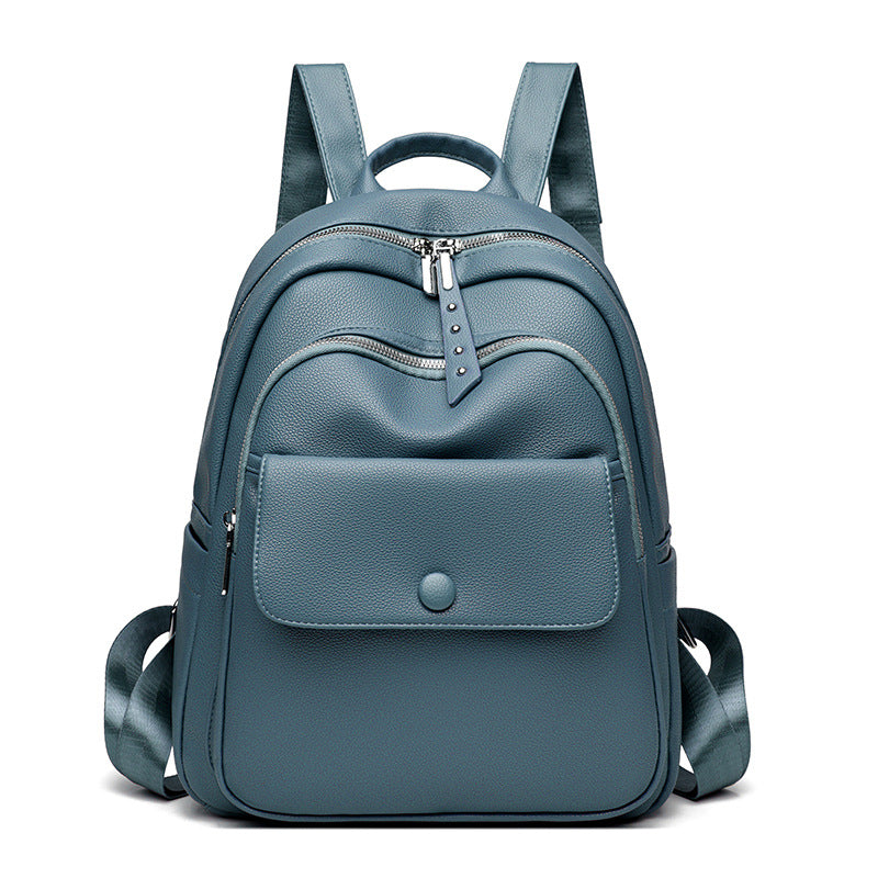 Women's Mummy Soft Leather Fashion Simple Comfortable Backpacks