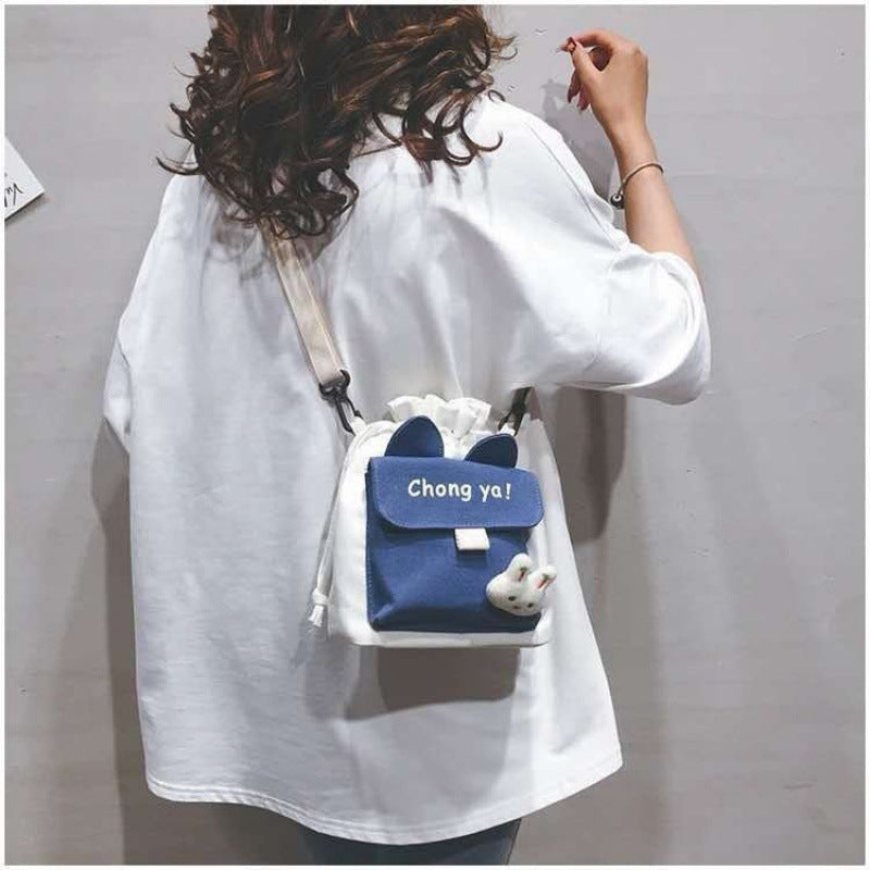 Women's Canvas Korean Style Creative Fashion Shoulder Bags