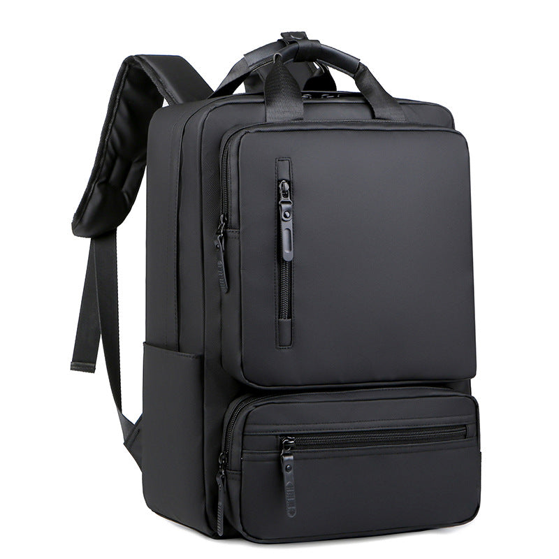 Men's Multifunctional Derm Computer Black College Style Backpacks