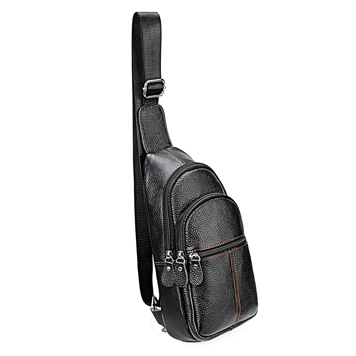 Women's & Men's & Fashion First Layer Cowhide Korean Men's Chest Bags