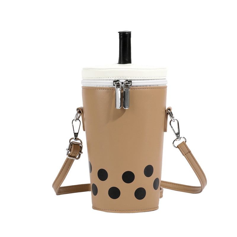 Women's Milk Tea Personalized Fashionable Korean Cute Backpacks