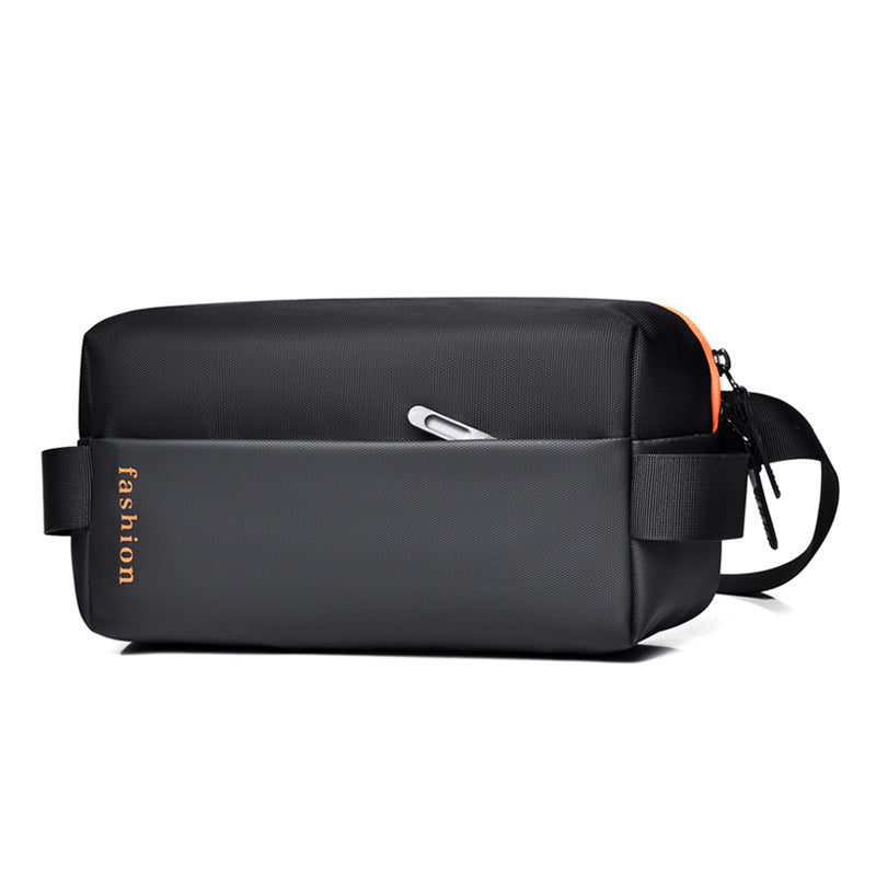 Men's Light Tide Stitching Fashion Simple Commute Men's Chest Bags