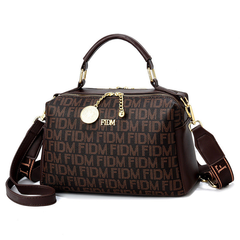 New Women's Textured Printed Simple Pillow Bags