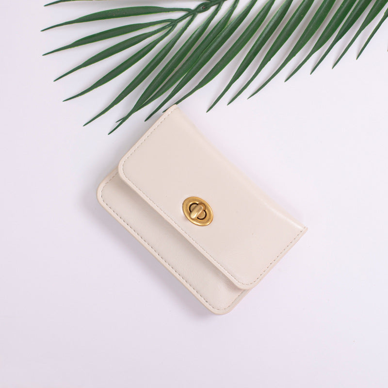 Women's Short Korean Style Simple Solid Ladies Wallets