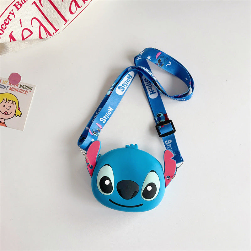 Cartoon Change Silicone Stitch Style Boy Coin Purses