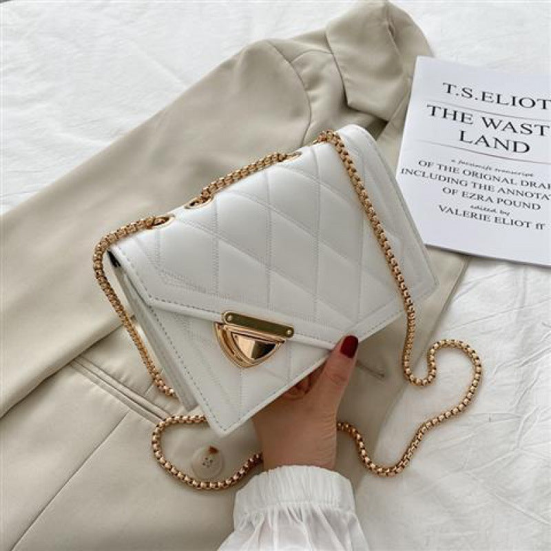 Women's Summer Chain Fashion Western Style White Crossbody Bags