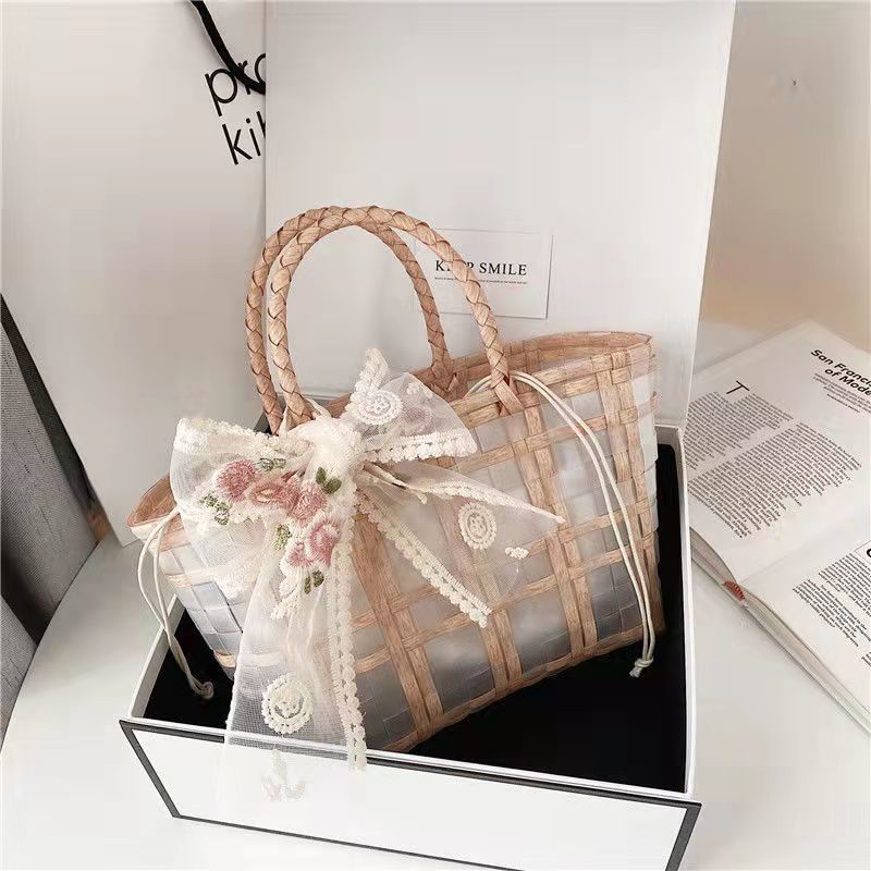 Women's Wedding Large Capacity Woven Hand Gift Bags
