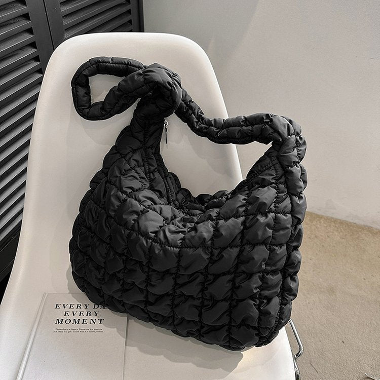 Women's Retro Trendy Large Capacity Color Matching Shoulder Bags