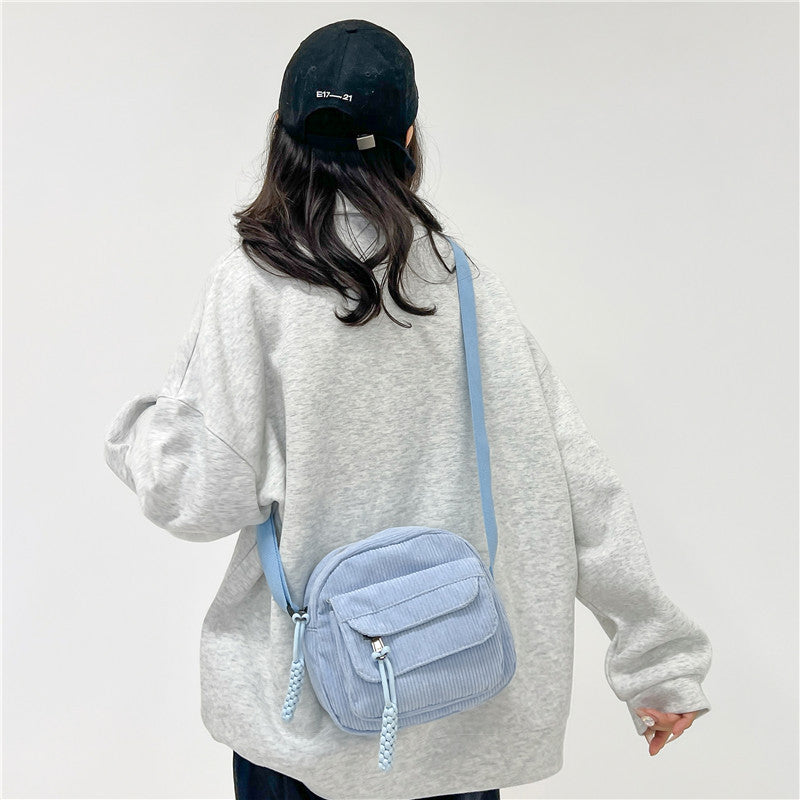 Spring Fashion Solid Color Camp Cloth Crossbody Bags