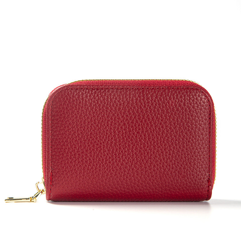 Attractive Swiping Expanding Multiple Slots Zipper Purses
