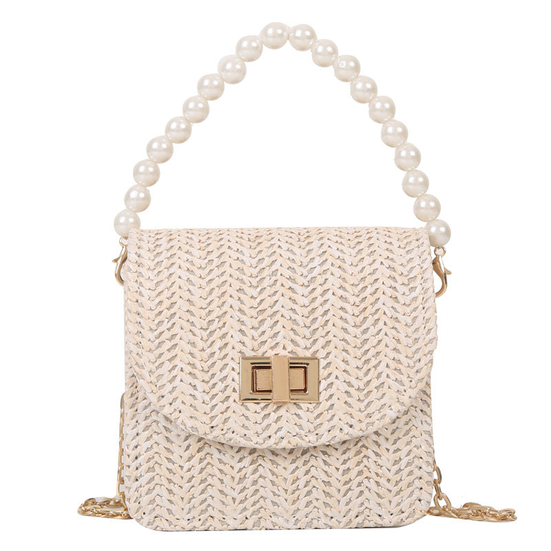 Women's Straw Mini Pouch Fashionable Korean Shoulder Bags