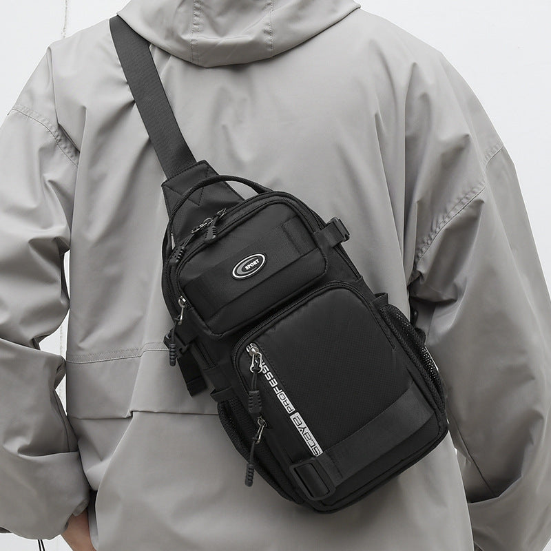 Men's Creative Versatile Oxford Cloth Waterproof Men's Chest Bags