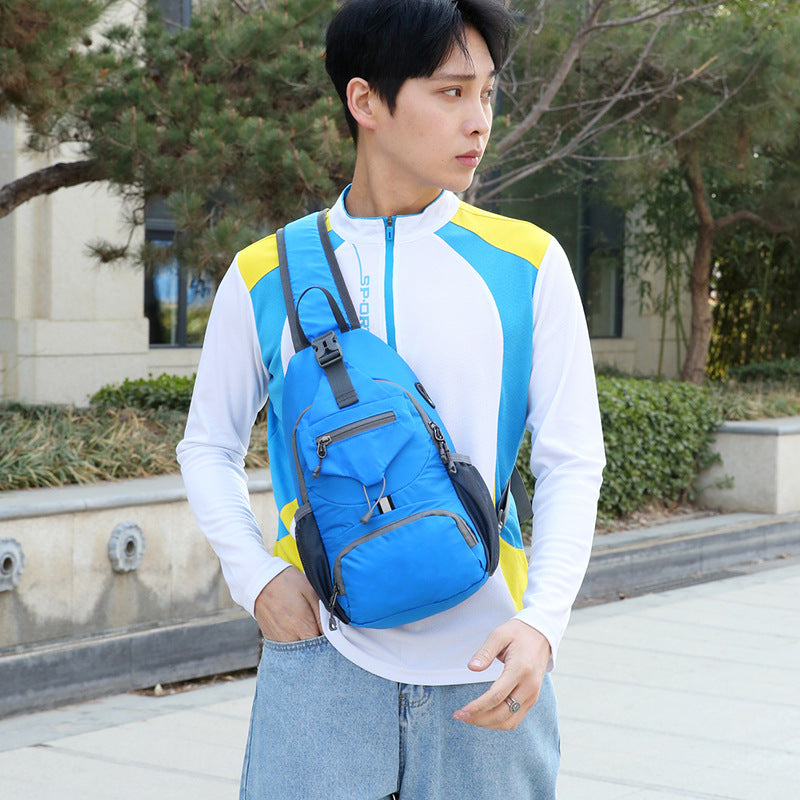 Men's Lightweight Trend Multicolor Mobile Multifunctional Cashier Men's Chest Bags