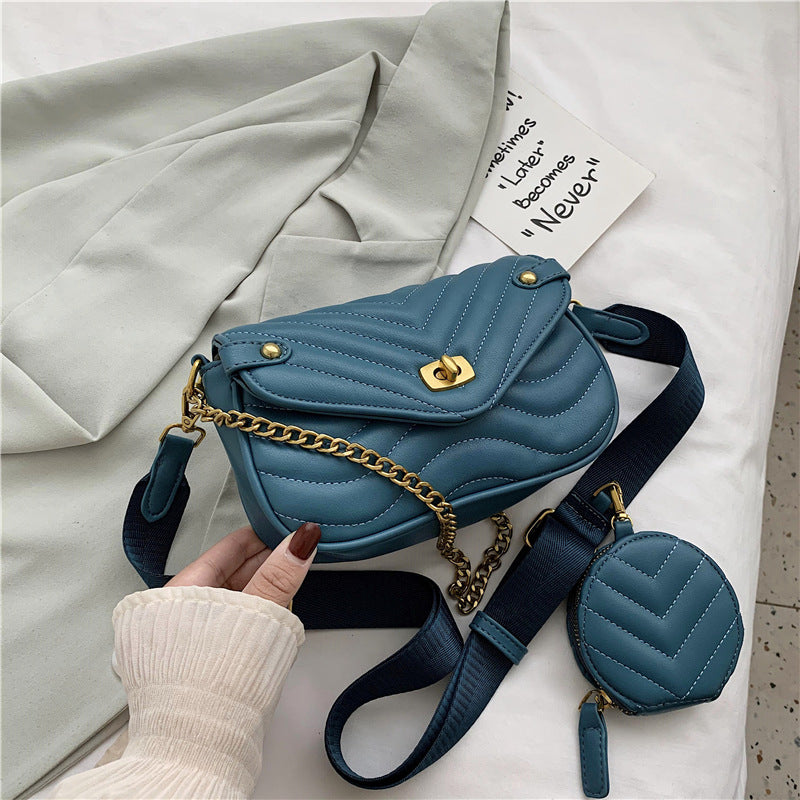 Female Oblique Summer Niche Design Chain Crossbody Bags
