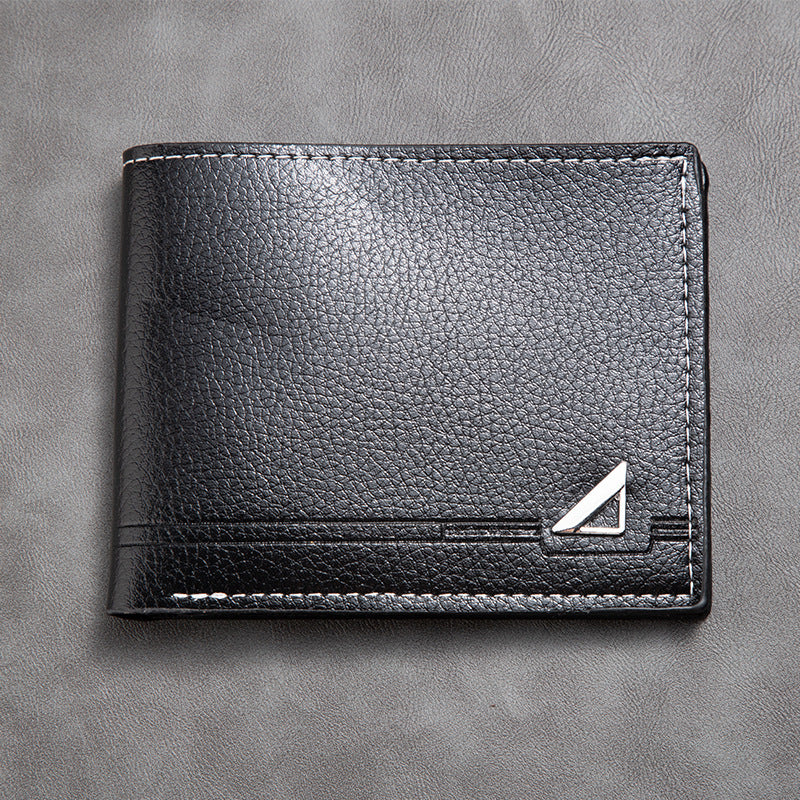 Men's Short Male Youth Business Soft Leather Trendy Men's Wallet